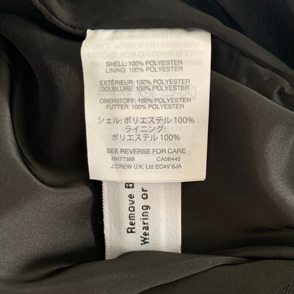 J. Crew Black Ruffle Pencil Skirt in 365 Crepe Size 4 - Picture 7 of 7